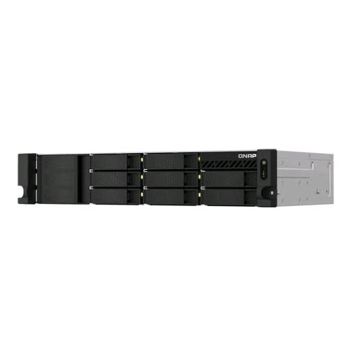 QNAP TS-864EU-8G NAS CHASSIS RACK 2U CELERON QUAD-CORE 2.9GHz RAM 8GB-8 BAY HDD/SSD 2.5"/3.5" HOT SWAP-2 PORTE LAN RJ-45 100/1000/2500 Mbps COLORE NERO