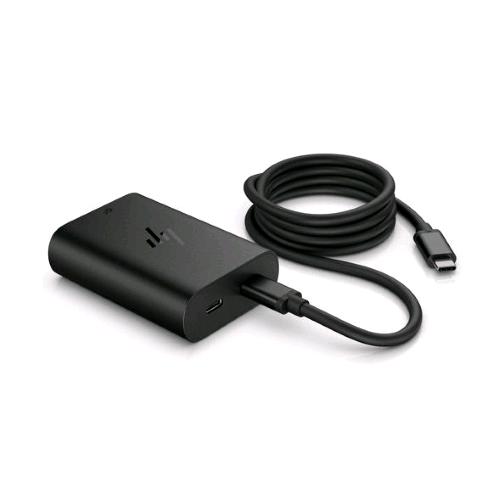 HP 600Q8AA CARICABATTERIE PER LAPTOP USB-C GAN DA 65 W 2 CONNETTORI DI USCITA NERO