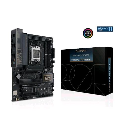 ASUS PROART B650-CREATOR SCHEDA MADRE AMD B650 AM5 ATX DDR5 2xUSB 2.0 2xUSB 3.2 2XUSB-C 3.2 2xLAN RJ-45 1XHDMI 1xDISPLAYPORT 4xSATA III 1xPORTA THUNDERBOLT 