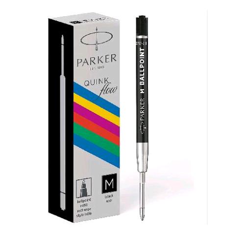 PARKER REFILL PER PENNA A SFERA PUNTA M INCHIOSTRO NERO CONF 20 Pz. 