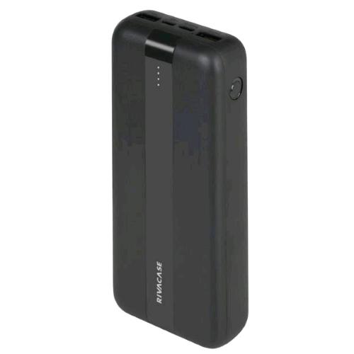 RIVACASE POWER BANK 20000 MAH 1XUSB-A 1XUSB-C CON CAVO NERO