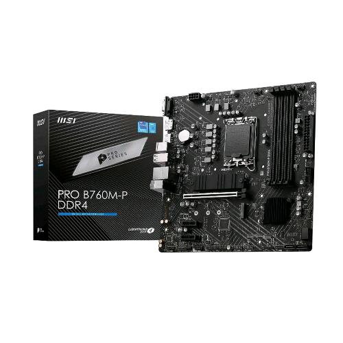 MSI PRO B760M-P DDR4 SCHEDA MADRE INTEL B760 LGA 1700 MICRO ATX M2 SATA III LAN HDMI DISPLAYPORT 