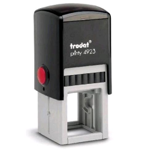 TRODAT PRINTY 4923 TIMBRO DI TESTO PERSONALIZZABILE AUTOINCHIOSTRANTE PIASTRA 30X30 mm NERO