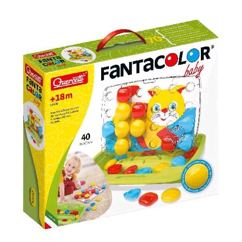 QUERCETTI FANTACOLOR BABY CHIODINI A BOTTONE DA 46 mm CON TAVOLETTA E SCHEDE 