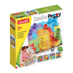 QUERCETTI JUMBO PEGGY GIOCO DI COSTRUZIONE E COMPOSIZIONE DA 45 Pz. CON PIASTRE CHIODI DA 33 mm E SCHEDE