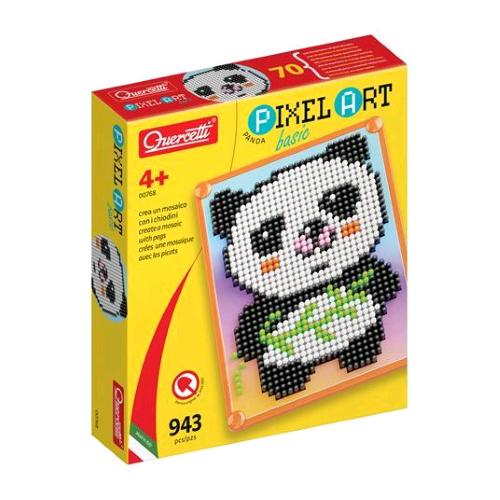 QUERCETTI PIXEL ART BASIC PANDA MOSAICO CON CHIODINI