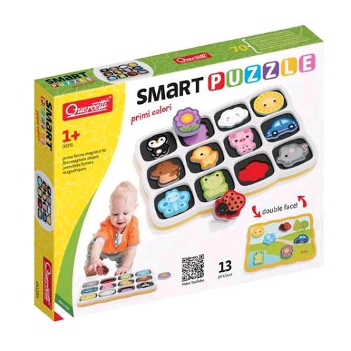 QUERCETTI SMART PUZZLE MAGNETICO DOUBLE FACE PRIMI COLORI 