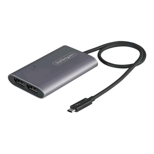 STARTECH ADATTATORE THUNDERBOLT 3 DA USB-C MASCHIO A 2 x DISPLAYPORT 4K FEMMINA 