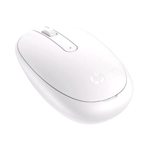 HP 240 MOUSE BLUETOOTH  OTTICO 1.600 DPI 3 PULSANTI ROTELLA DI SCORRIMENTO IMPUGNATURA PRATICA E FUNZIONALE ELEGANTE DESIGN AMBIDESTRO BIANCO