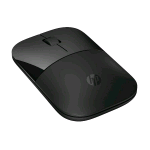 HP Z3700 DUAL MOUSE WIRELESS BLUETOOTH OTTICO 1.600 DPI 3 PULSANTI ROTELLA SCORRIMENTO RICEVITORE USB WIRELESS 2.4 GHZ TECNOLOGIA LED BLU DESIGN PRATICO E CONFORTEVOLE NERO  