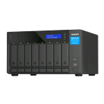 QNAP TVS-H874X NAS CHASSIS TOWER i9 16 CORE RAM 64GB-8 BAY HDD/SSD 3.5"-4 PORTE LAN RJ-45 10/100/1000/2500/10000 Mbps BLACK