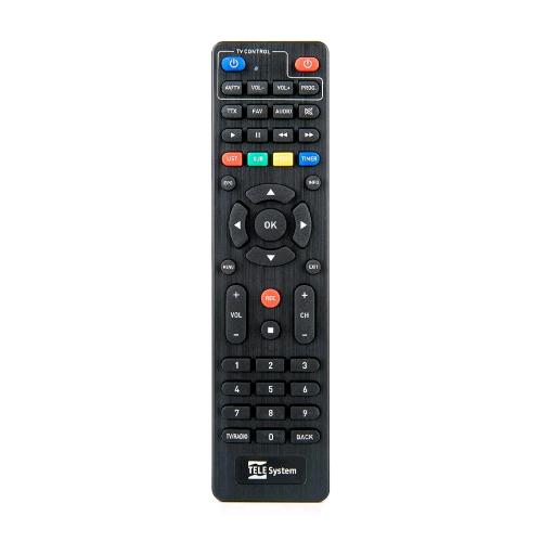 TELESYSTEM 58035001 TELECOMANDO TS4000 IR WIRELESS SINTONIZZATORE TV PULSANTI NERO