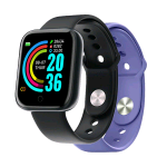 CELLY TRAINERBEAT SMARTWATCH SUMMER COLLECTION BLUETOOTH NOTIFICHE E MUSICA DA SMARTPHONR  FREQUENZA CARDIACA MONITORAGGIO FASI DEL SONNO IP67 CON CINTURINO DI RICAMBIO NERO VIOLA  