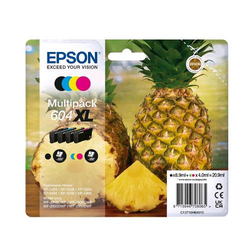 EPSON 604XL CARTUCCIA INK-JET ORIGINALE RESA ELEVATA XL NERO CIANO MAGENTA GIALLO 