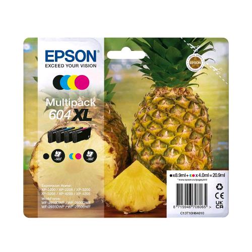 EPSON 604XL CARTUCCIA INCHIOSTRO INK ORIGINALE MULTIPACK 4 COLORI NERO CIANO MAGENTA GIALLO RESA ELEVATA