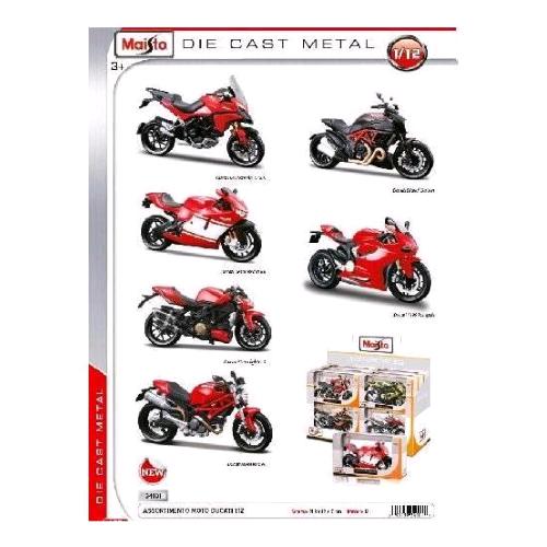 MAISTO MOTO DUCATI SCALA 1:12 MODELLI ASORTITI