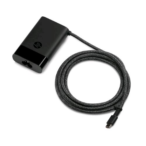 HP 671R2AA ALIMENTATORE USB-C DA 65 W COMPATIBILE CON NOTEBOOK TABLET SMARTPHONE CON CONNETTORE USB-C EROGA 15W 27W 60W O 65W COMPATTO E LEGGERO NERO