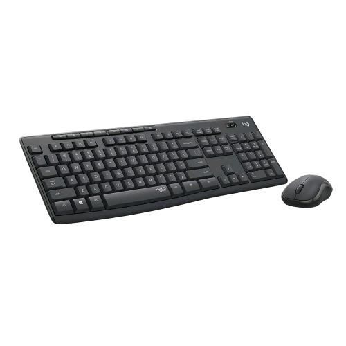 LOGITECH MK295 SILENT KIT TASTIERA E MOUSE TASTIERA E MOUSE WIRELESS OTTICO 1.000 DPI 3 TASTI QUERTY USA INTERNAZIONALE GRAFITE