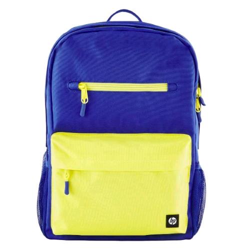 HP CAMPUS BLUE BACKPACK ZAINO PER NOTEBOOK FINO A 15.6" 3 SCOMPARTI BICOLORE GIALLO/BLU