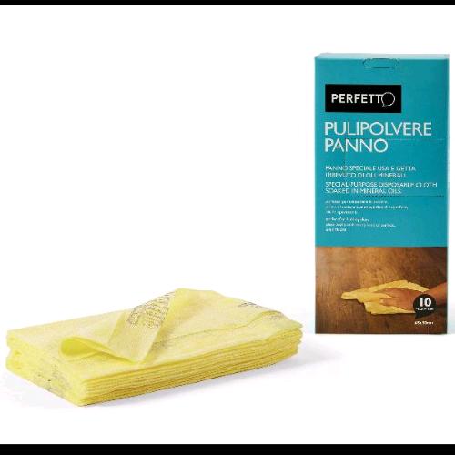 PERFETTO PANNOPOLVERE USA E GETTA 45X30 CM GIALLO CONF 10 Pz.