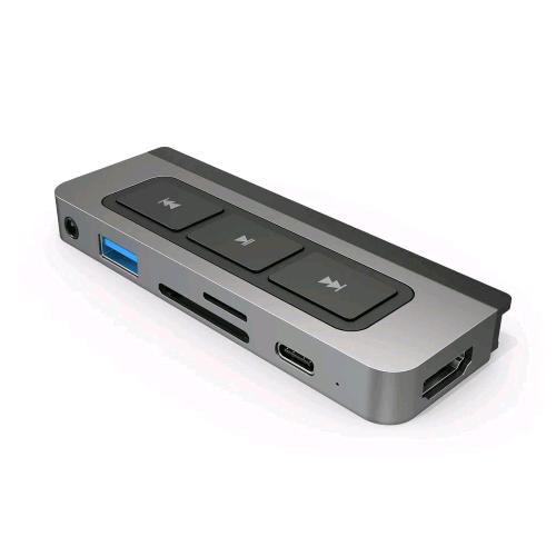 TARGUS HYPERDRIVE MEDIA USB-C 6-IN-1 MINI DOCKING STATION HDMI USB-A 3.2 USB-C LETTORE MICROSD/SD 625 MBIT/S GRIGIO  