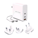 TARGUS HYPERJUICE GAN CARICABATTERIE DA VRETE PD 3.1 DA 140W 2xUSB-C 1xUSB-A QC 3.0 BIANCO