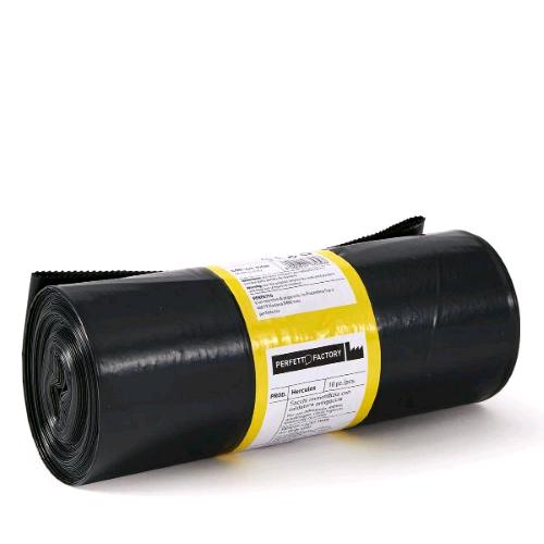 PERFETTO SACCHI IMMODIZIA HERCULES 90X120 CM ROTOLO A STRAPPO NERO CONF 10 Pz.