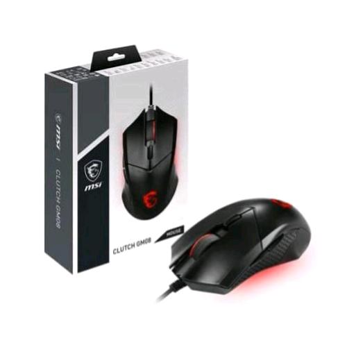 MSI CLUTCH DM07 MOUSE GAMING OTTICO 4.200 DPI USB ILLUMINAZIONE LOGO A LED PULSANTI LATERALI POLIGONALI NERO