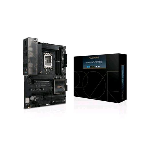ASUS PROART B760-CREATOR SCHEDA MADRE INTEL B760 LGA 1700 ATX ETHERNET ONBOARD DA 2,5 GB E 1 GB TRE SLOT M.2 SUPPORTO PER HEADER THUNDERBOLT E UN CONNETTORE USB 3.2 GEN 2X2 TYPE-C CON 60W QUICK CHARGE 4+ DISPLAYPORT HDMI 4xUSB 2.0 4XUSB-A 3.2 