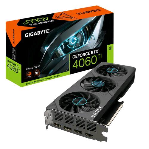 GIGABYTE GEFORCE RTX 4060 Ti EAGLE OC 8GB GDDR6 DLSS 3 7680 x 4320 Px PCI Express 4.0