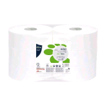 PAPERNET CARTA IGIENICA MAXI JUMBO IN PURA CELLULOSA MICROGOGRAFFRATO 2 VELI 300 MT 811 STRAPPI BIANCO CONF 6 PZ.