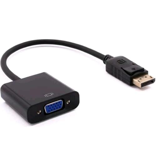 NILOX CAVO ADATTATORE DA DISPLAYPORT A VGA (D-SUB) NERO