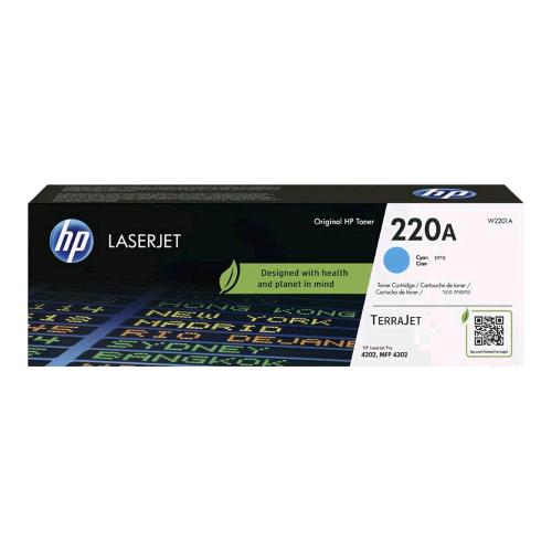 HP 220A TONER CIANO PER HP Color LaserJet Pro 4201-4203dne/dwe HP+ Printer series, HP Color LaserJet Pro 4201-4203cdn/dn/dw Printer series, HP Color LaserJet Pro MFP 4301-4303dwe/fdne/fdwe HP+ Printer series, HP Color LaserJet Pro MFP 4301-4303dw/fdn/fdw 