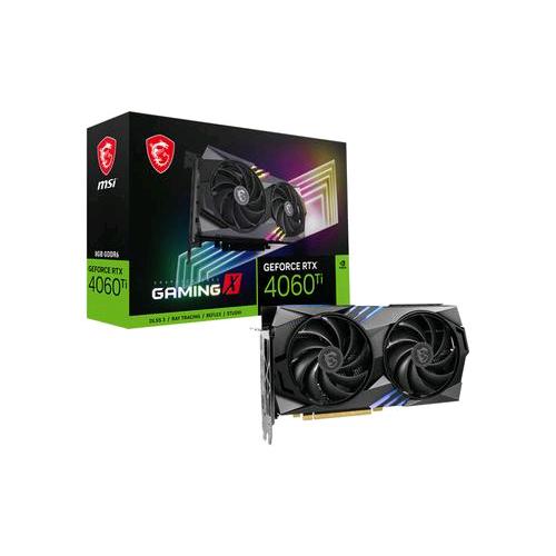 MSI GEFORCE RTX 4060 Ti GAMING X 8G NVIDIA 8 GB GDDR6 7680 x 4320 Px PCI Express 4.0