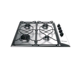 INDESIT PAA642IX/IWE1 PIANO COTTURA A GAS 4 FUOCHI PIANO IN ACCIAIO INOX 