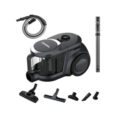 TOSHIBA VCBL070K ASPIRAPOLVERE A FILO 6MT SENZA SACCHETTO 700W 1.8L CON ACCESSORI NERO GRIGIO