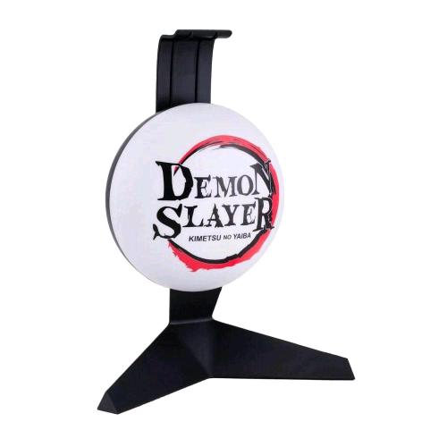 PALADONE PP10190DE DEMON SLAYER LUCE ALIMENTATA USB E SUPPORTO CUFFIE NERO BIANCO