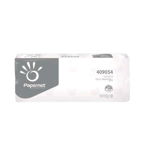 PAPERNET CARTA IGIENICA MICROGROFFRATA 2 VELI 20.90 MT 190 STRAPPI BIANCO CONF 10 Pz.