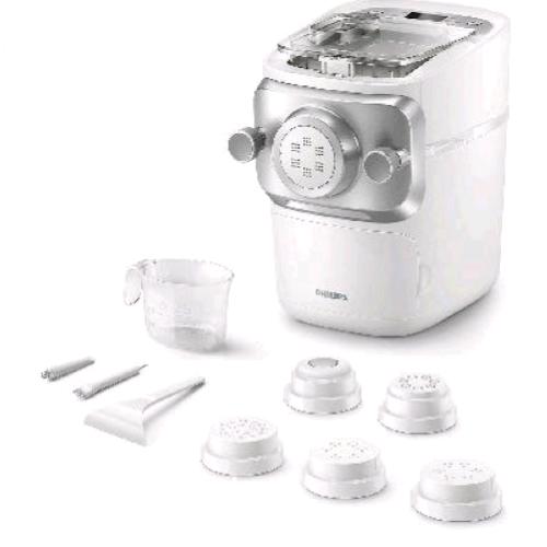 PHILIPS HR2660/00 MACCHINA PER LA PASTA 200W COMPLETAMENTE AUTOMATIZZATA TECNOLOGIA PRIEXTRUDE CON 6 TRAFILE BIANCO