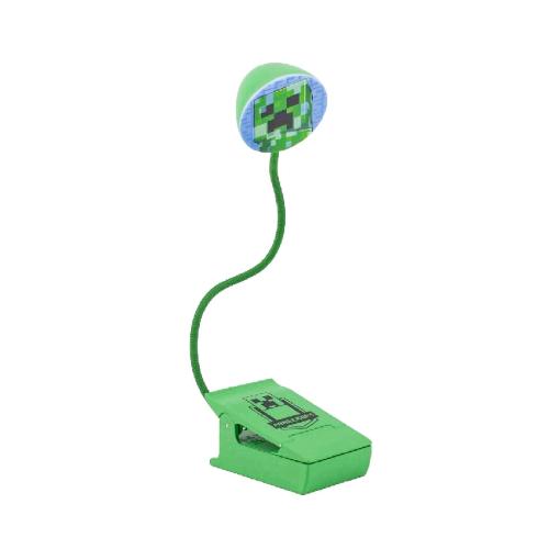 PALADONE PP9601MCF LAMPADA DA LETTURA MINECRAFT CREEPER CON CLIP VERDE