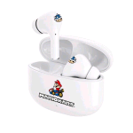 OTL MK0965 CUFFIE AURICOLARI WIRELESS BLUETOOTH MARIO KART IN-EAR CON CUSTODIA DI RICARICA BIANCO 