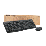 LOGITECH MK370 KIT FOR BUSINESS TASTIERA E MOUSE OTTICO WIRELESS SILENZIOSO RICEVITORE USB LOGI BOLT SICURO QWERTY ITALIANO GREY  