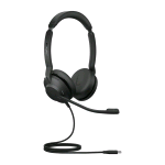 JABRA EVOLVE 2 CUFFIA CON MICROFONO A PADIGLIONE CABLATA USB TIPO -C CAVO 1.5 MT NERO 
