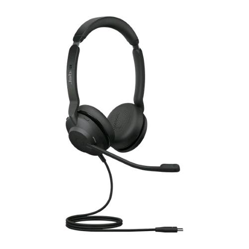 JABRA EVOLVE 2 CUFFIA CON MICROFONO A PADIGLIONE CABLATA USB TIPO -C CAVO 1.5 MT NERO 