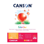 CANSON COLORLINE FUOCO CARTONCINI COLORATI 150 GR 297X420 mm COLORI ASSORTITI CONF 25 Pz.