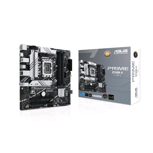 ASUS PRIME B760M-A-CSM SCHEDA MADRE INTEL B760 LGA 1700 WI-FI MICRO ATX DDR5-SDRAM 4xUSB-A 2.0 2xUSB-A 3.2 1xLAN RJ-45 1xPS/2 2xHDMI 1xDISPLAYPORT 