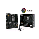 ASUS TUF GAMING A620M-PLUS WIFI AMD A620 PRESA DI CORRENTE AM5 MICRO ATX DDR5 PCIE 4.0 2 SLOT M.2 Q-LATCH ETHERNET REALTEK 2.5GB WI-FI 6 2 DISPLAYPORT HDMI USB 3.2 GEN 1 E TYPE-C BIOS FLASHBACK AURA SYNC