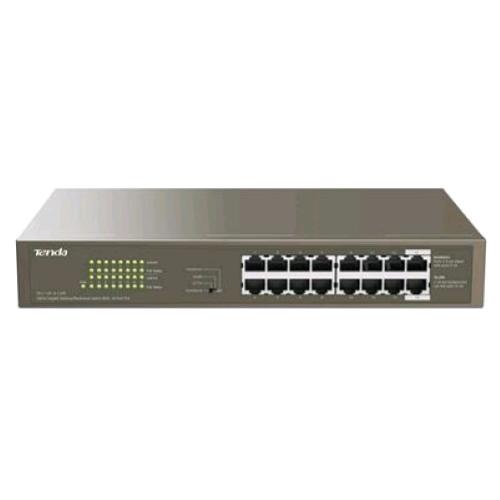TENDA TEG1116P-16-150W SWITCH NON GESTITO 16 PORTE GIGABIT 10/100/1000 PoE 135 W 