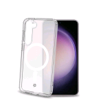 CELLY SAMSUNG GALAXY S23 5G / S23 5G ENTERPRISE EDITION COVER IN TPU CON MODULO DI RICARICA MAGNETICO CIRCOLARE TRASPARENTE