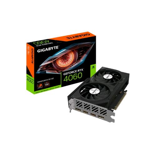 GIGABYTE NVIDIA GEFORCE RTX 4060 WINDFORCE OC 8GB GDDR6 DLSS 3 DUAL FAN PCi Express 4.0 16x